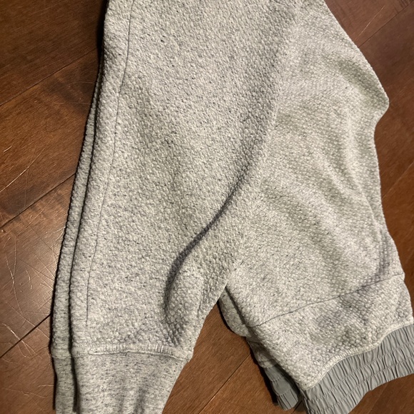 Textured double – knit, cotton joggers - Picture 2 of 3